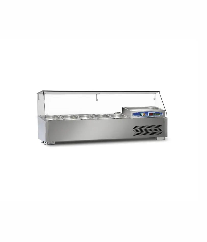 Dampak 22SBS05-12 Soğutmalı Set Üstü Saladbar 120cm Gn 1/4 5 Küvet