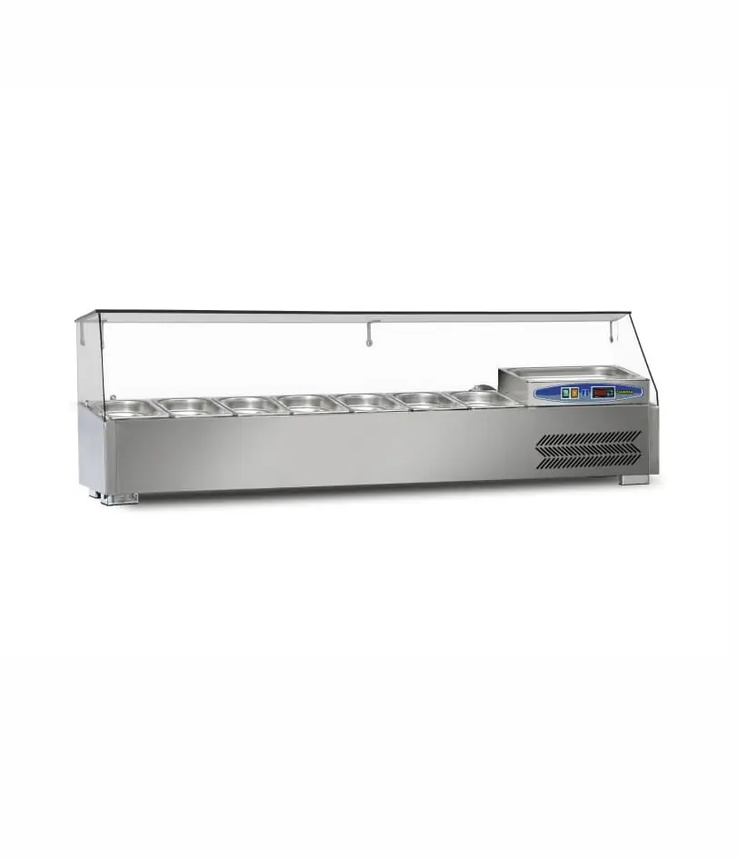 Dampak 22SBS07-15 Soğutmalı Set Üstü Saladbar 150cm Gn 1/4 7 Küvet