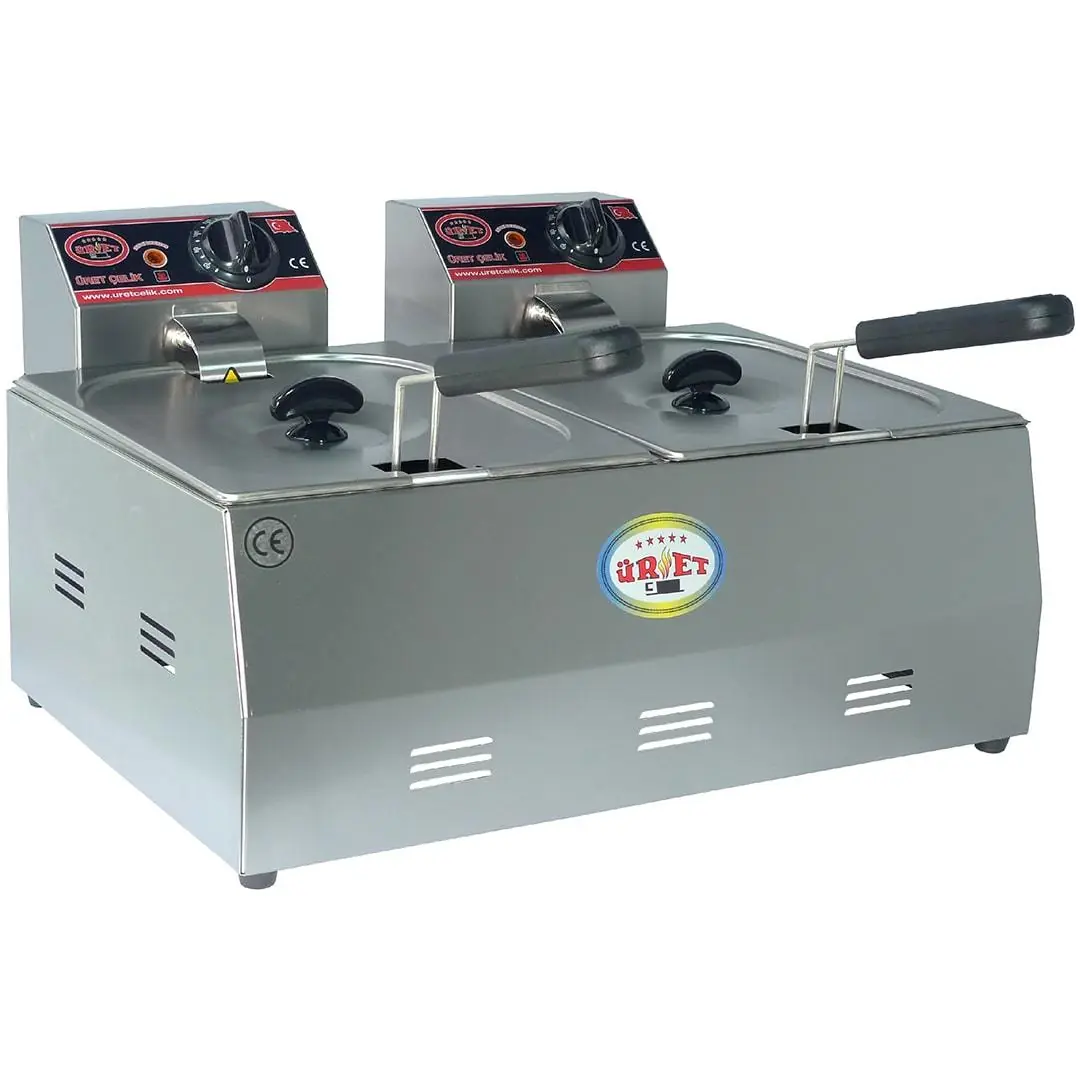 Üret 3+3 Litre Elektrikli Fritöz