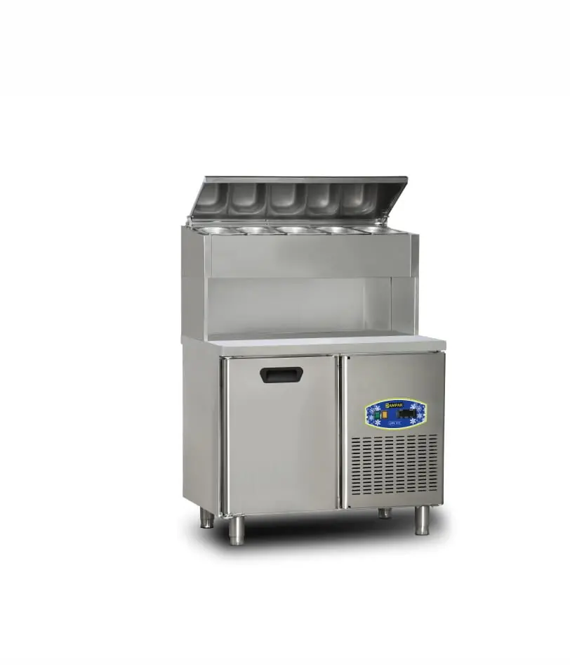 Dampak 22TBF1S-PY70 1 Kapılı Tezgah Altı Yüksek Pizza Hazırlık Buzdolabı