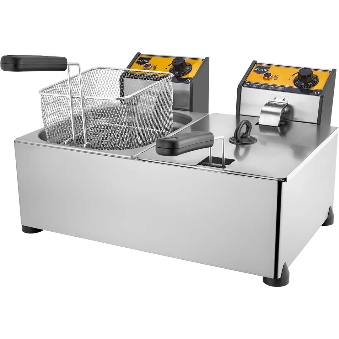 Remta 5+5 lt Çiftli Elektrikli Fritöz