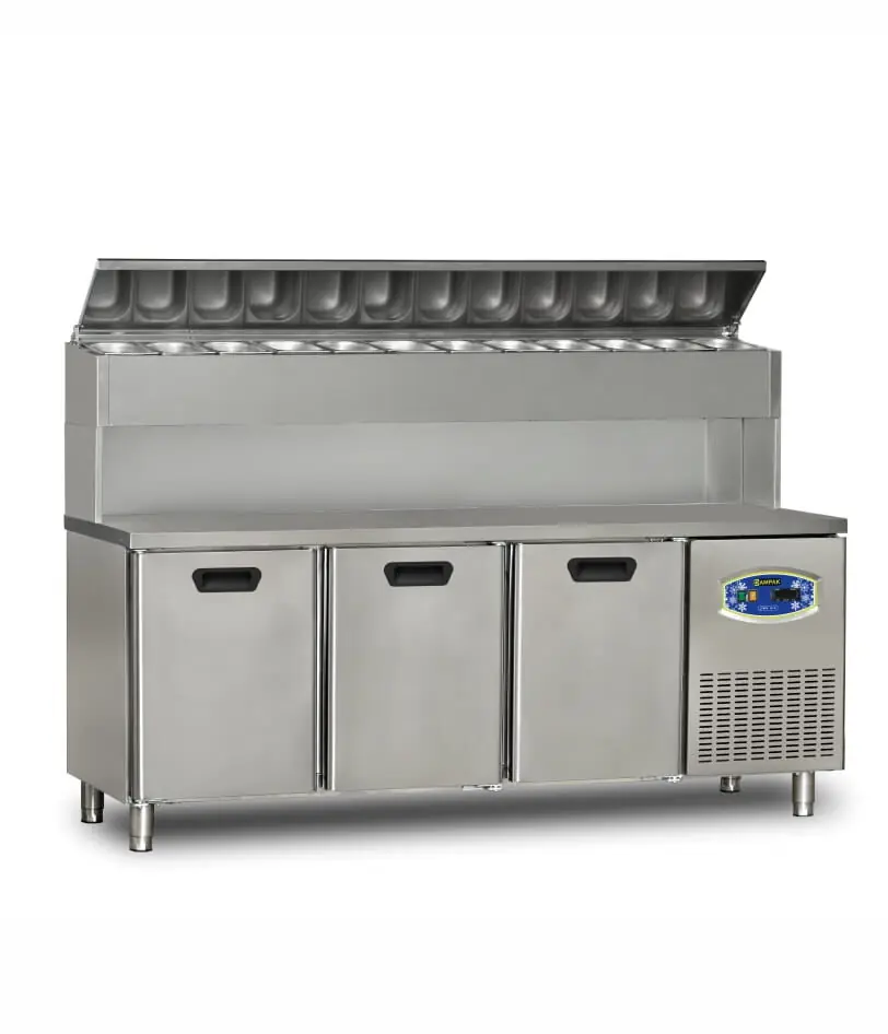 Dampak 22TBF3S-PY70 3 Kapılı Tezgah Altı Yüksek Pizza Hazırlık