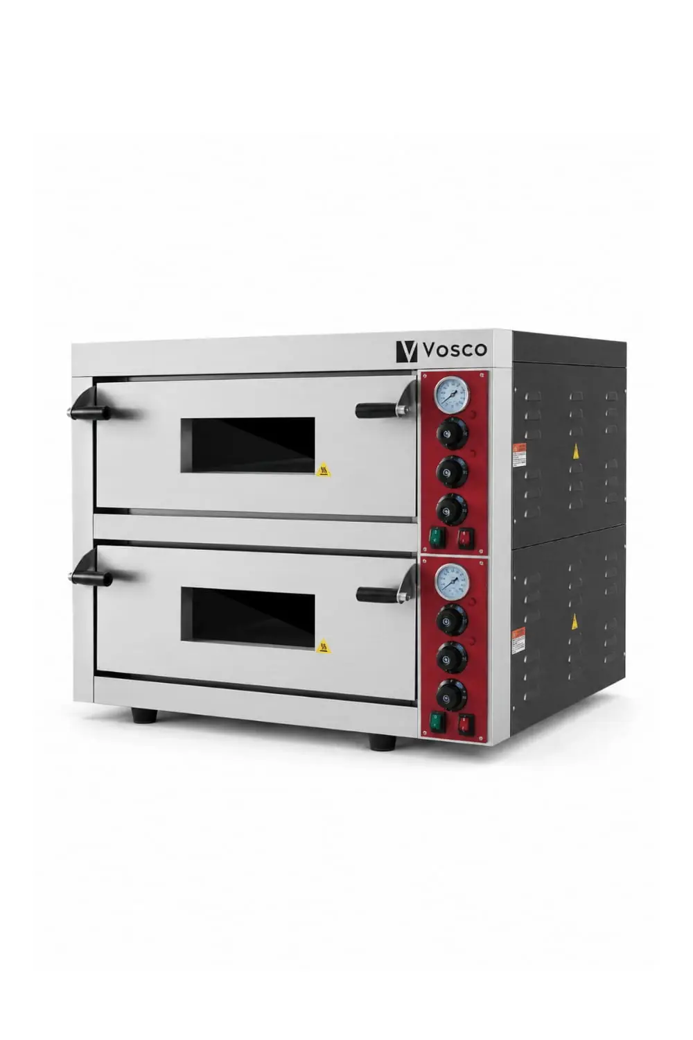 Vosco Çift Katlı Pizza Fırını - 8 Pizza Kapasiteli Profesyonel Taş Tabanlı Pizza Fırını