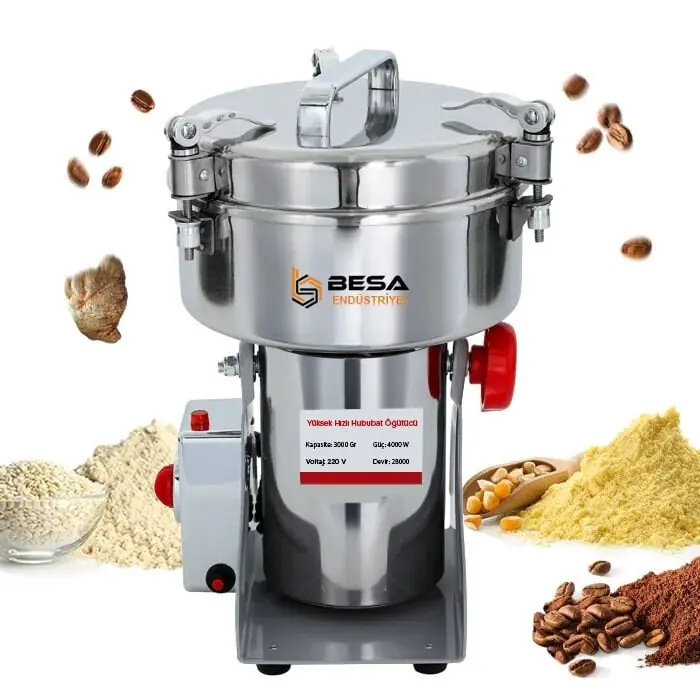 Besa  3000 Gr Sert Tohum ve Baharat Öğütücü